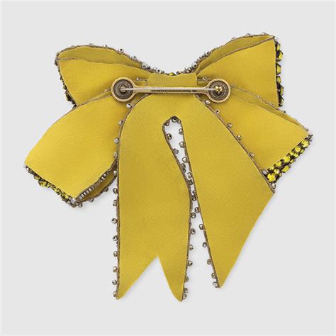 gucci bow brooch|gucci brooch men.